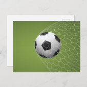 Fußball-Ziel-Postkarte Postkarte (Vorne/Hinten)