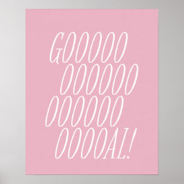 Fußball-Ziel rosa Kinder Sportart Poster