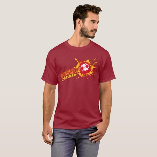 Fußball-Ziel-Spanien ¡ Viva España! T-Shirt (Vorne ganz)