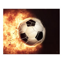 Fußball-Zielposter