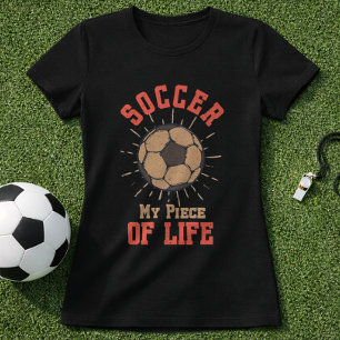 Fußball Zitat Mein Stück Vom Leben Vintage Ball T-Shirt