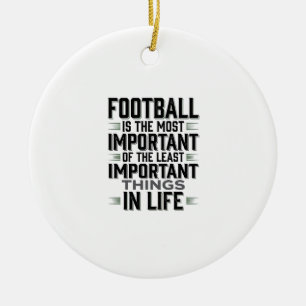 Fußball-Zitat Vintage-Typografie-Shirt-Design_1 Keramik Ornament