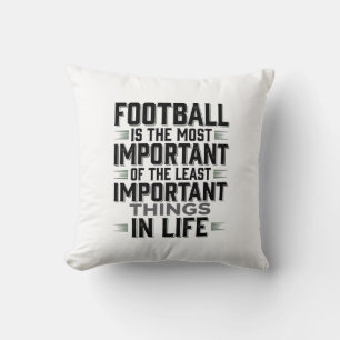 Fußball-Zitat Vintage-Typografie-Shirt-Design_1 Kissen