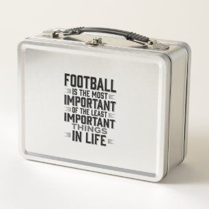 Fußball-Zitat Vintage-Typografie-Shirt-Design_1 Metall Brotdose