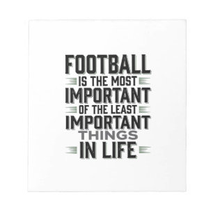Fußball-Zitat Vintage-Typografie-Shirt-Design_1 Notizblock