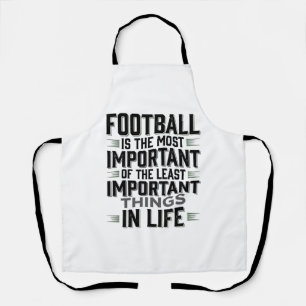 Fußball-Zitat Vintage-Typografie-Shirt-Design_1 Schürze
