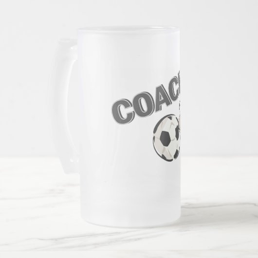 Fußball-Zug (Pfeife/Ball) Mattglas Bierglas (Vorderseite Links)