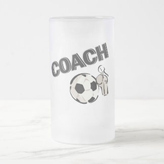 Fußball-Zug (Pfeife/Ball) Mattglas Bierglas