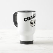 Fußball-Zug (Pfeife/Ball) Reisebecher (Vorderseite Links)