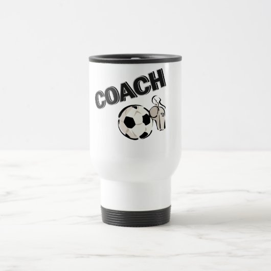 Fußball-Zug (Pfeife/Ball) Reisebecher (Mittel)