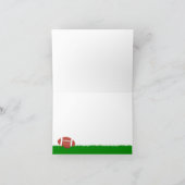 Fußball zum Geburtstag glücklich Karte (Innenseite)