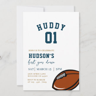 Fußball zum Geburtstag, im ersten Jahr nach unten, Einladung