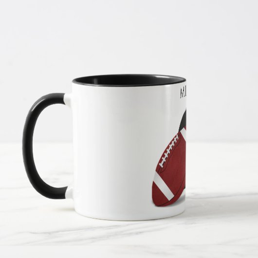 Fußball zwei Tasse mit personalisiertem Namen. (Links)