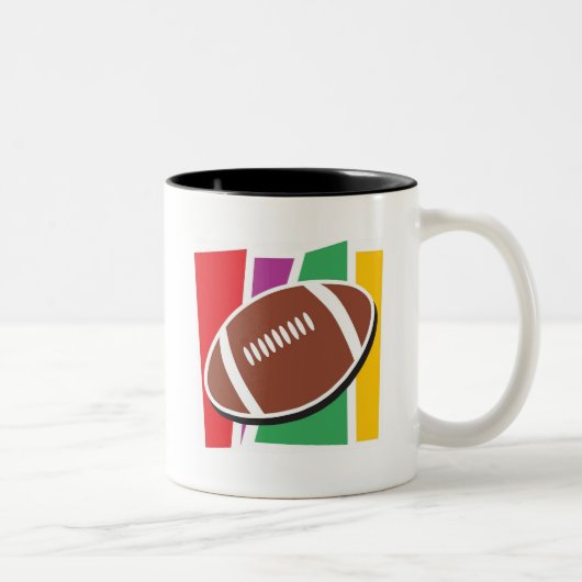 Fußball Zweifarbige Tasse (Rechts)