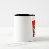 Fußball Zweifarbige Tasse (Mittel)
