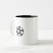 Fußball Zweifarbige Tasse (Vorderseite Links)