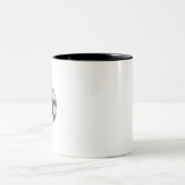 Fußball Zweifarbige Tasse (Mittel)