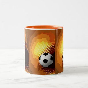 Fußball Zweifarbige Tasse