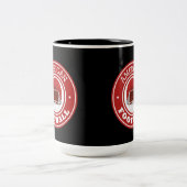 Fußball Zweifarbige Tasse (Mittel)