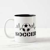 Fußball Zweifarbige Tasse (Links)
