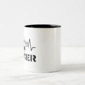 Fußball Zweifarbige Tasse (Mittel)