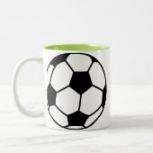 Fußball Zweifarbige Tasse (Links)