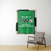 Fußball - zweiter Geburtstag Wandteppich (Beispiel)