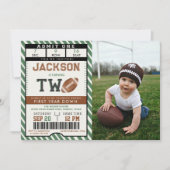 Fußball Zweites Foto Einladung (Vorderseite)