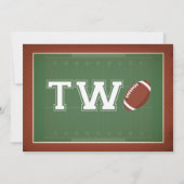 Fußball Zweites Foto Einladung (Rückseite)