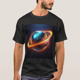 Fußballball als Saturn-Planet, Phantastisches Spor T-Shirt
