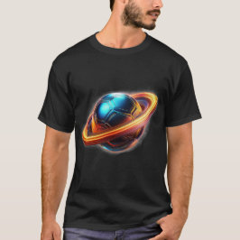 Fußballball als Saturn-Planet, Phantastisches Spor T-Shirt