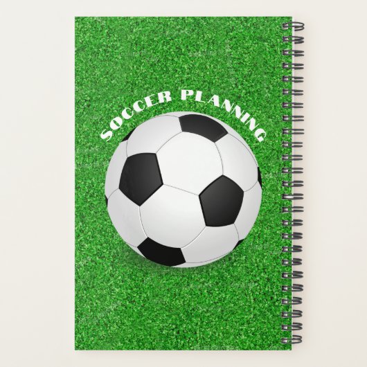 Fußballball auf dem Feld Planer (Rückseite)