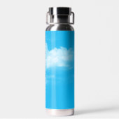 Fußballball auf Sky Trinkflasche (Rückseite)