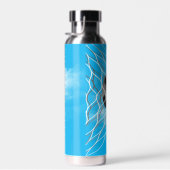 Fußballball auf Sky Trinkflasche (Rechts)