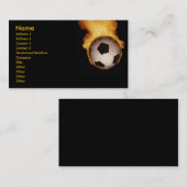 Fußballball auf Visitenkarte (Vorne/Hinten)