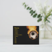 Fußballball auf Visitenkarte (Stehend Vorderseite)