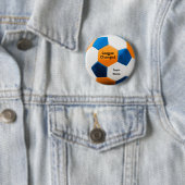 Fußballball, Blue & Orange, Teamname, Button (Beispiel)