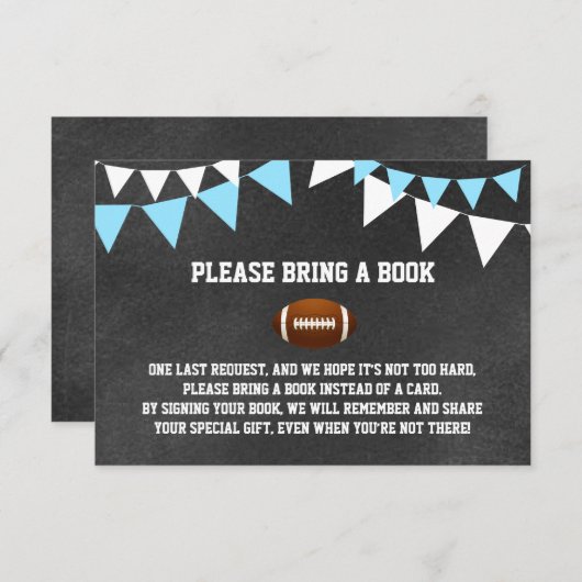 FUSSBALLBALL Bringen Sie eine Babydusche mit dem K Begleitkarte (Vorne/Hinten)