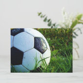 Fußballball - Einladung (Stehend Vorderseite)