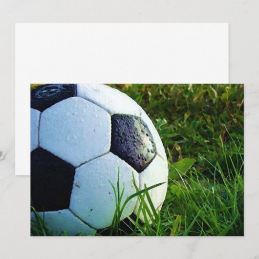 Fußballball - Einladung (Vorne/Hinten)