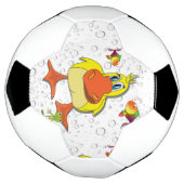 Fußballball-Entenfisch Fußball (Gedreht)
