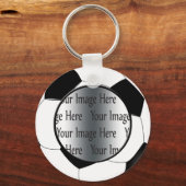 Fußballball-Foto Schlüsselanhänger (Vorderseite)
