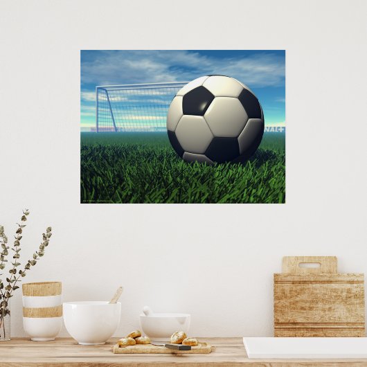 Fußballball (Fußball) Poster (Küche)