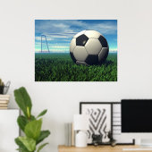 Fußballball (Fußball) Poster (Heimbüro)