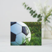 Fußballball - Fußball Postkarte (Stehend Vorderseite)