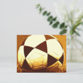 Fußballball - Fußball Postkarte (Stehend Vorderseite)