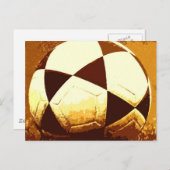 Fußballball - Fußball Postkarte (Vorne/Hinten)