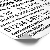 Fußballball, Fußballcampwerbung Poster (Ecke)