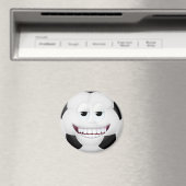 Fußballball-Gesicht 2 Magnet (In Situ (Geschirrspüler))