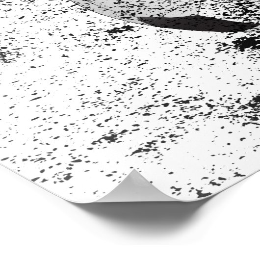 Fußballball Grunge Poster (Ecke)